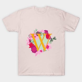 Monogram W, Personalized Initial T-Shirt